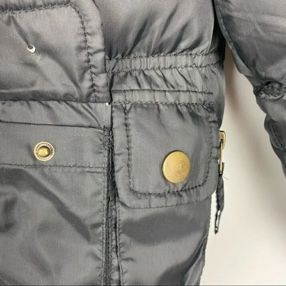 Polar Ice Girls Winter Feather Jacket Size 7 Black /Yellow Kids Jacket
